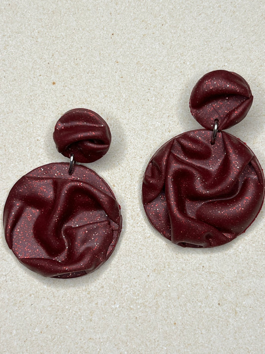 Scarlet Drape Earring